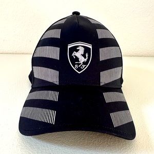 Scuderia Ferrari Black Cap with Silver logo and graphic | OS | NWOT